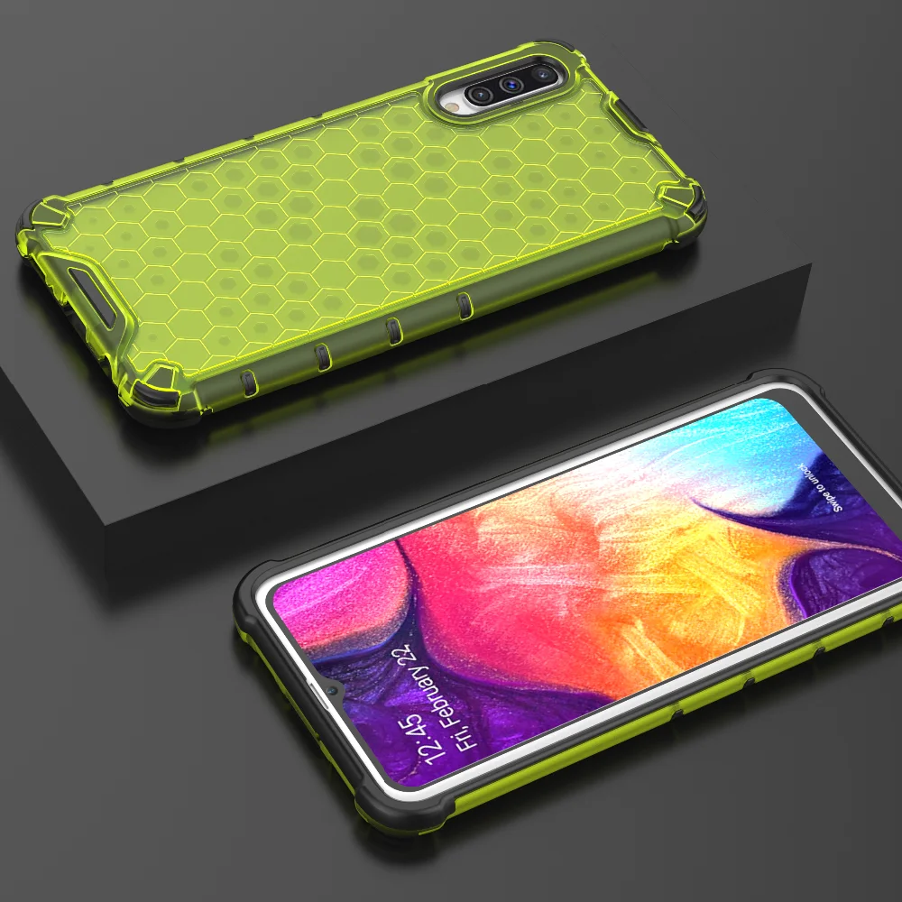 Для samsung Galaxy S10 S10 плюс Note10 10 плюс A70 A50 50S A40 A30 20S A10S M20 M30S Чехол подушки безопасности противоударный Вафельная Ткань прозрачный чехол