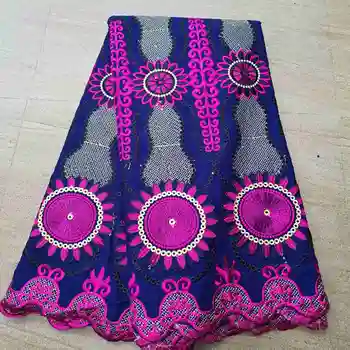 

Nice apparel cloth African cotton lace fabric Swiss lace cloth for lady dress NCH90(5yards/lot)