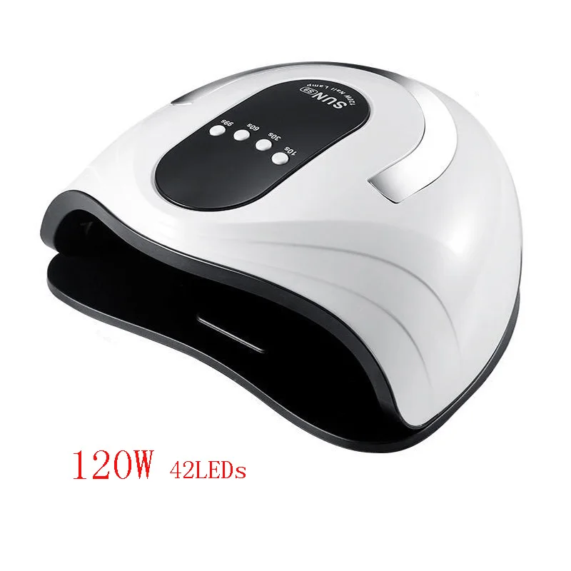 

120W UV LED Nail Lamp Electric Nail Dryer 42 LEDs Lamp Fast Drying All Nail Gel Polish Set Manicure Powerful Nail Salon Machine