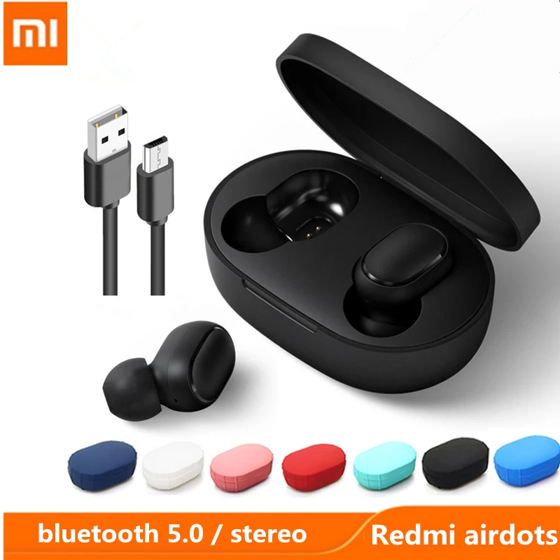 Original Xiaomi Mi Redmi AirDots Earphone Bluetooth 5.0 Wireless headset Noise Reduction stereo Headphone Earbuds Handsfree