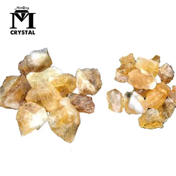 

Natural rough citrine Lemon yellow gravel Quartz crystal Mineral specimen rock healing Reiki stone home decoration