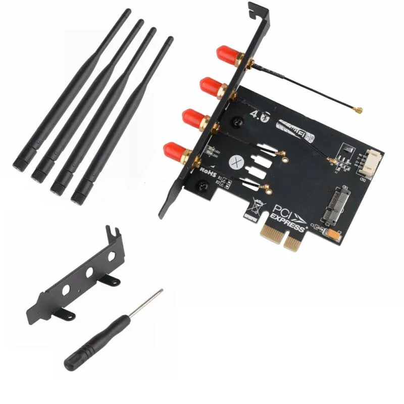 WLAN карта PCI-e 1x 16x Настольный ПК WiFi WLAN карта адаптер для APPLE WLAN WiFi карта BCM94360CSAX/BCM943602CS/BCM94331csa