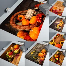 Grand tapis de chambre à coucher motif citrouille, pour la maison, doux, pour le sol, pour le salon 