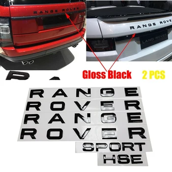 

3PCS Gloss Black Letters Hood or Trunk Tailgate Range Rover & Sport Hse Logo