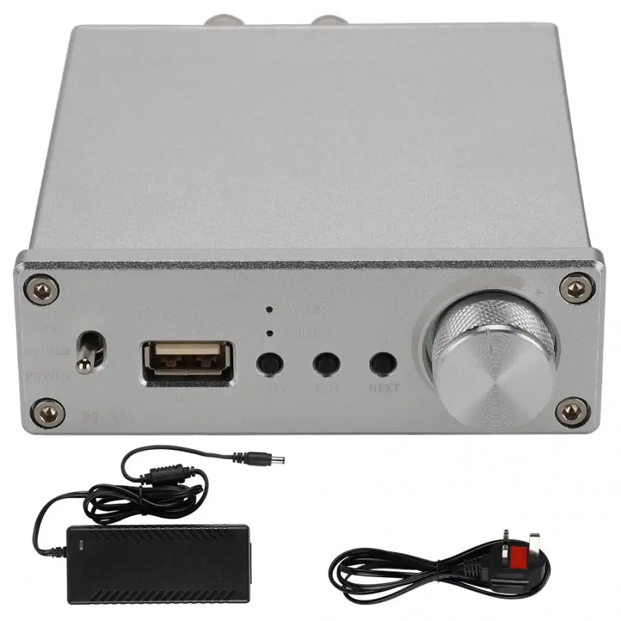 M-502S домашний аудио стерео USB драйвер Bluetooth 5,0 цифровой Hi-Fi Мощность усилитель позолоченный RCA 50 Вт 2 канальный усилитель мощности(110-240 V - Цвет: UK Plug S