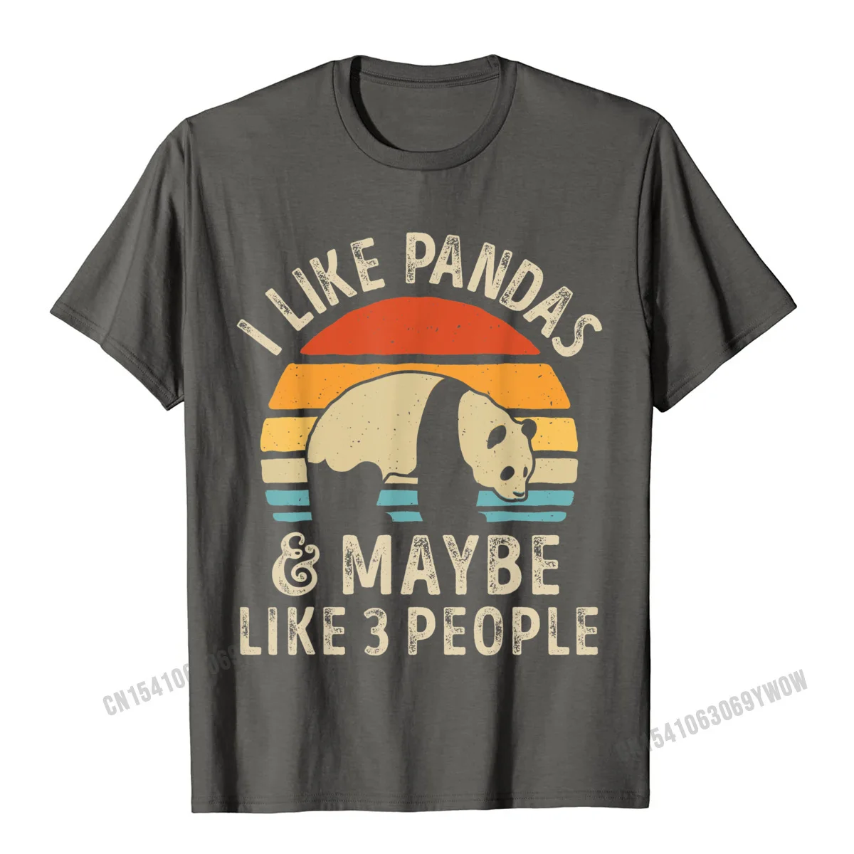 Men Company Design Tops Tees O-Neck VALENTINE DAY 100% Cotton Fabric Top T-shirts Family Short Sleeve Comics Tees I Like Pandas And Maybe Like 3 People Panda Bear Lover Gifts T-Shirt__863 carbon
