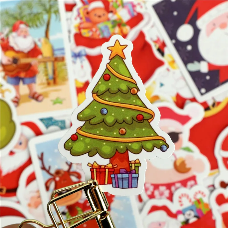 50 шт./компл. Merry Christmas тикеры канцелярские Бумага Стикеры украшения DIY Ablum наклейки для дневника Скрапбукинг этикетка Стикеры