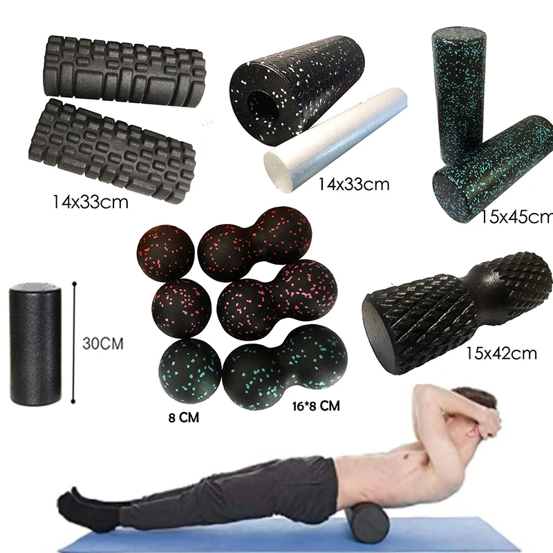 Ik heb het erkend raket Pijnboom Epp Schuim Roller + Massage Bal Set Fitness Mobiliteit Bal Yoga Roller Voor  Back/Nek/Voet Fysiotherapie pijnbestrijding|Fitnessballen| - AliExpress