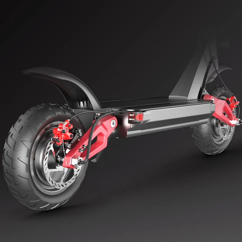 

E4-9 1800W Dual Hub Drive 3600W Lithium Battery Off Road Electric Scooter with seat Optional