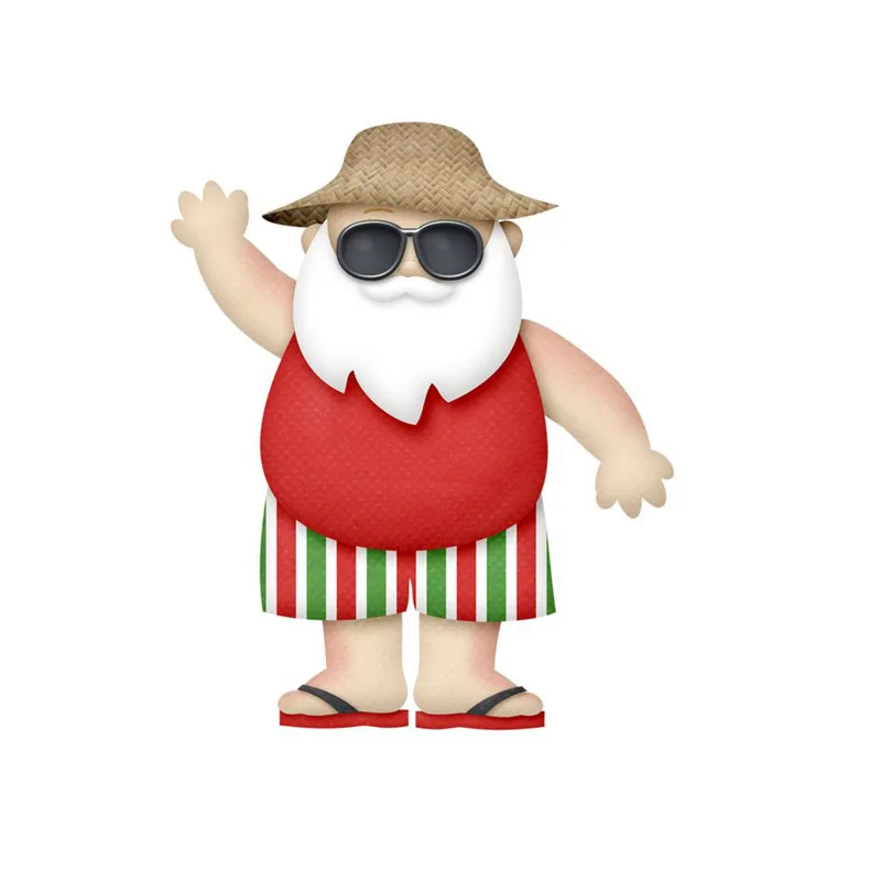 Santa Claus Summer Cutting Dies Stencil Embossing 2020 Paper Card Craft Die | Дом и сад