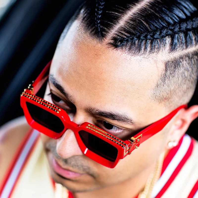 Модные крутые высококачественные крошечные квадратные солнцезащитные очки FEISHINI