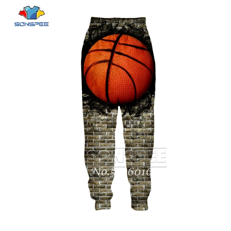 SONSPEE/баскетбольные брюки в стиле Харадзюку С 3D принтом; летние модные повседневные брюки унисекс; Новинка; уличная одежда; забавные длинные штаны в стиле хип-хоп; t593