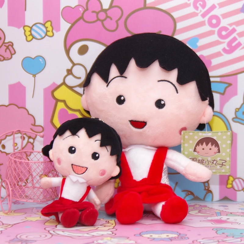 

Японская серия аниме, персонажи мультфильмов, Chibi Maruko-Chan, окружающая плюшевая игрушка, подвесные украшения, подарки на день рождения для детей