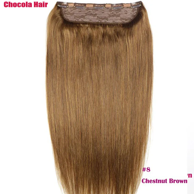 Chocala Hair 1"-28" Искусственные волосы одинаковой направленности волос 1 шт. Набор 180 г натуральные бразильские прямые волосы шт зажим для наращивания человеческих волос