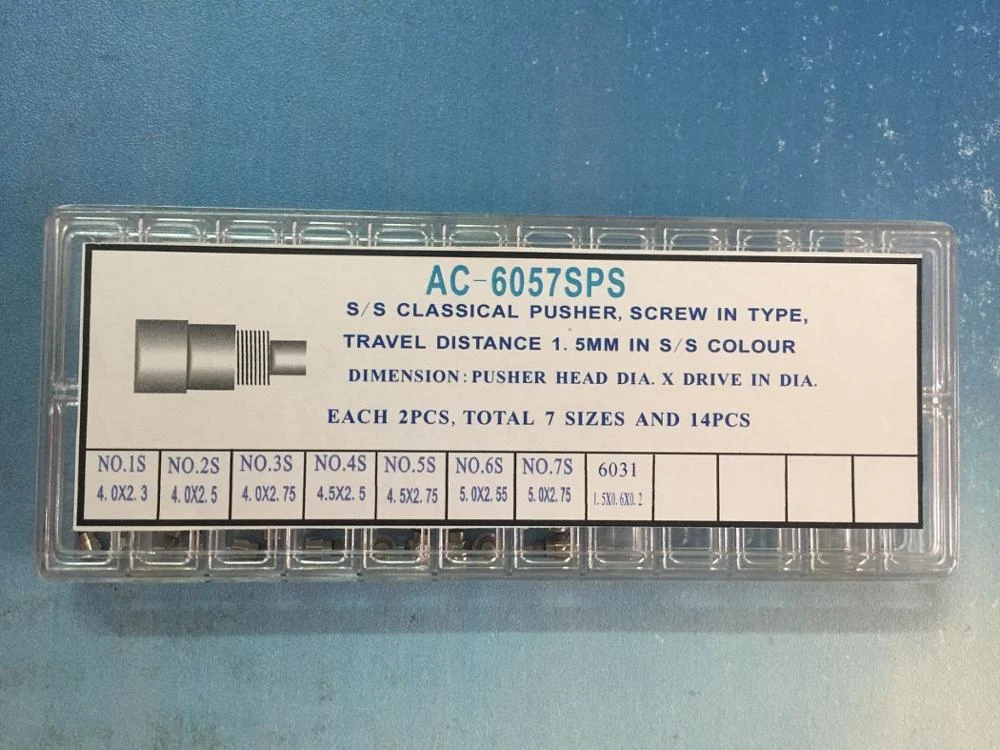 Screw‑In Type Montre Couronne Chronographe Bouton Poussoir Accessoire AC‑6057SPS