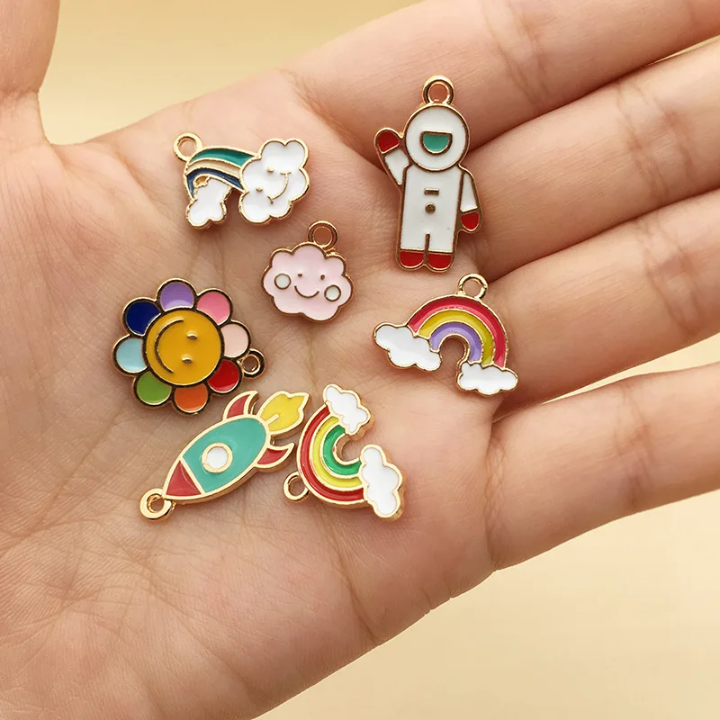 27 шт. радужные серьги подвески в виде подсолнуха|Шармы| |