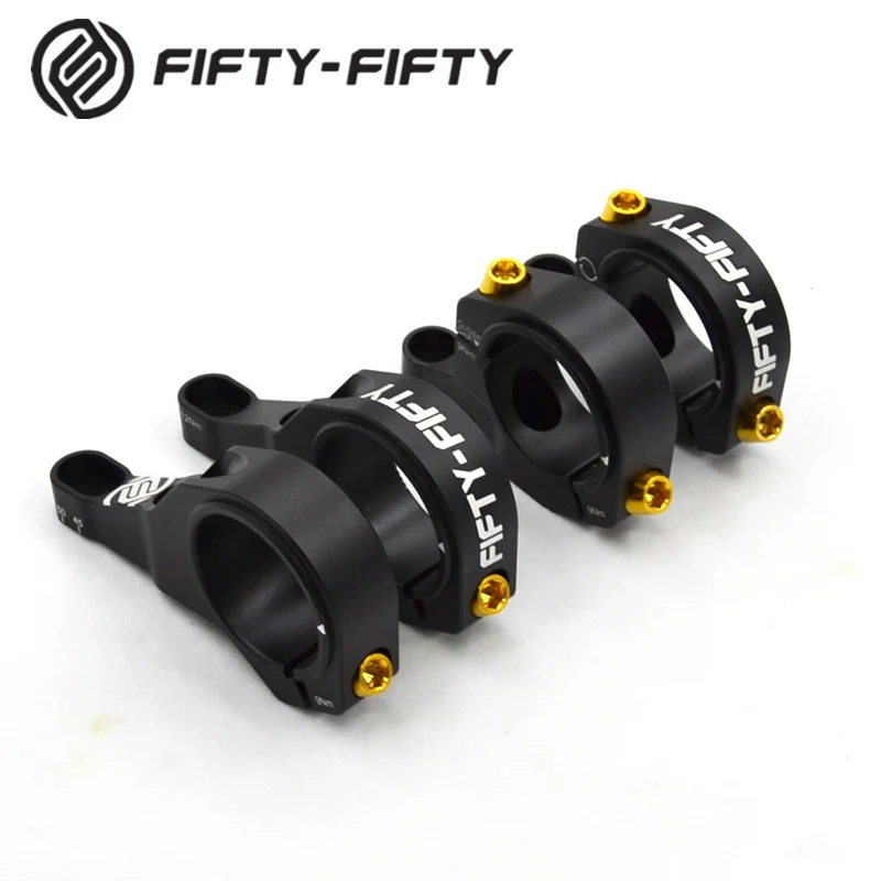 

FIFTY-FIFTY Two-piece MTB Bike Stem CNC Aluminum Alloy Lock Stem DownHill Mountain Road Bicycle Parts Cycling Accessories