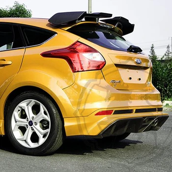 

For Ford Focus Hatchback 2012-2018 ABS Plastic Unpainted Primer Color Rear Spoiler Wing Trunk Lid Cover Protector Car Styling