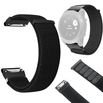 

Replacement Nylon Sport Loop Wrist Watch Band Strap for Garmin Fenix 5/5 Plus Replaceable Smart Watch Bracelet Accessories