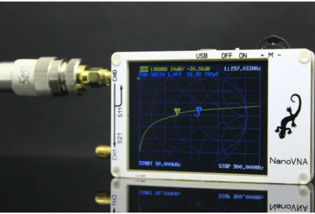 2,8 дюймов lcd нановна VNA HF VHF UHF UV векторный сетевой анализатор антенный анализатор+ ПК программное обеспечение+ батарея