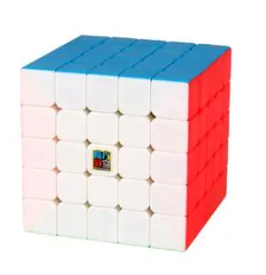 MFJS Meilong 5X5 Stickerless speed cube Moyu Mofang Jiaoshi 5X5X5 волшебный куб - Цвет: stickerless