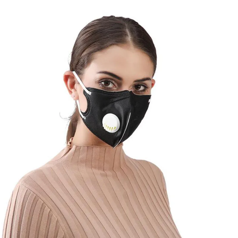 1pc Black 20 шт 5 слоев пылезащитный чехол для лица маски против пыли одноразовые хирургические медицинские салонные ушные маски со ртом для лица - Цвет: 1pc Black