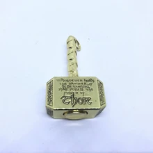 Молот Тора для косплея ручной, Гироскопический, для релаксации ретро сплав молоток вращающийся на пальце гироскоп ключ игрушка-брелок