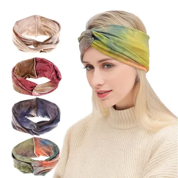 

12Pcs/Lot 2020 Fabric Tie Knot Floral Elastic Hair Band For Girls Boho Daily Life Women Headband Wholesale Hair Accessories