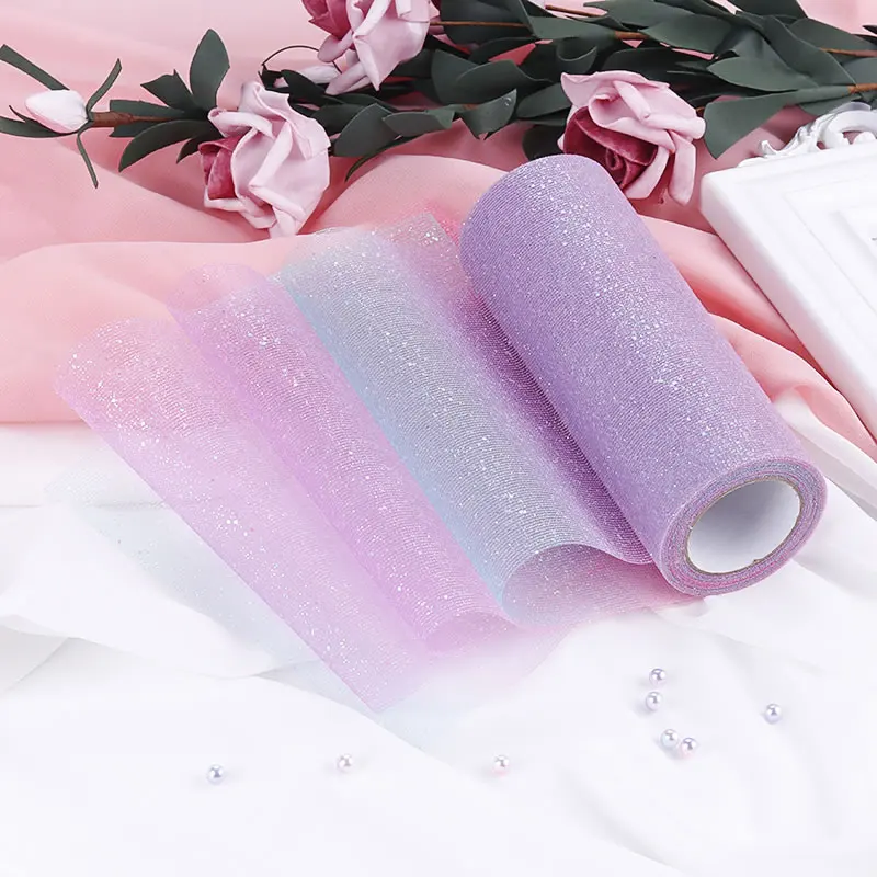Tulle Roll Sequin Tutu Party Wedding Gift Craft Dinner Decoration Many Colors 