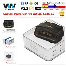 Original vgate icar pro bluetooth 4.0 elm327 wifi obd2 scanner elm 327 de varredura para android/ios obd 2 obd2 carro diagnóstico ferramentas automáticas