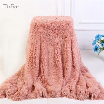 

17 Colors Soft Shaggy Fur Blanket Ultra Plush Throw Blanket Fluffy Winter Blankets for Beds Decorative Bedspread Yoga Mat Home