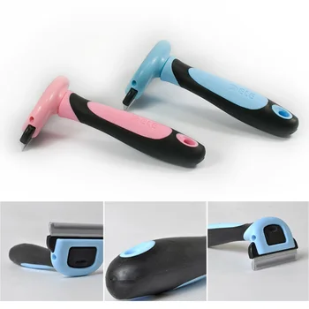 

Detachable Pet Hair Removal Brush Comb Dog Cat Brush Grooming Tools Pet Shedding Trimmer Combs for Cats Dogs Pet random color