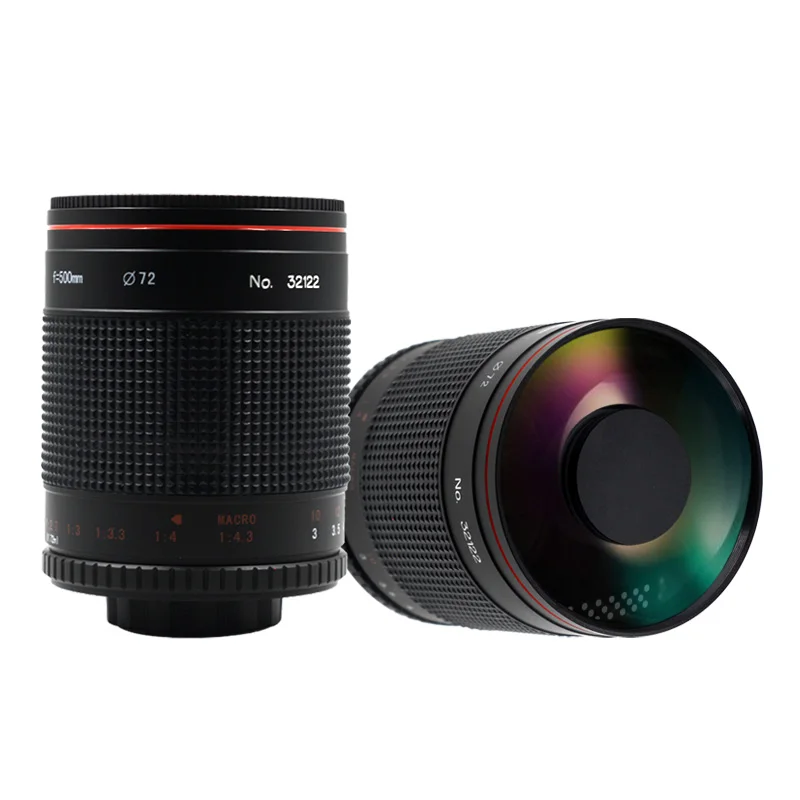 Зеркальный телеобъектив f8 500 мм для камер canon EOS EOSR EOSM nikon AI N1 Z7 sony AF E pentax panasonic m43 olympus