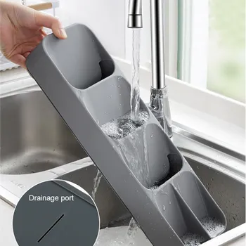 

Kitchen Container Spoon Fork Storage Separation Knife Block Holder Kitchen Cutlery Storage Tray Knife holder Kitchen Organizer