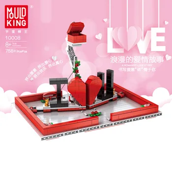 

Mould King JK Love 520 Creative Toys The Romantic Story Book model Building Blocks Lepining Bricks Toys Lover Valentine's Gifts