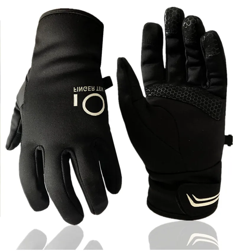 Зимние перчатки для велоспорта Для мужчин лыжные теплые флисовые Водонепроницаемый ветрозащитный 3 м с сенсорным экраном сцепление спортивный горный зажима перчатки для бега Для женщин