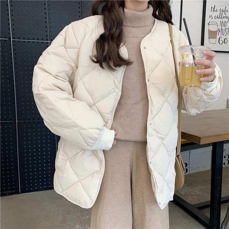 Ha1d46c80475e4c50b7a8fad305b4012a7 - Winter Long Sleeves Broadcloth Thicken Oversized Quilted Jacket