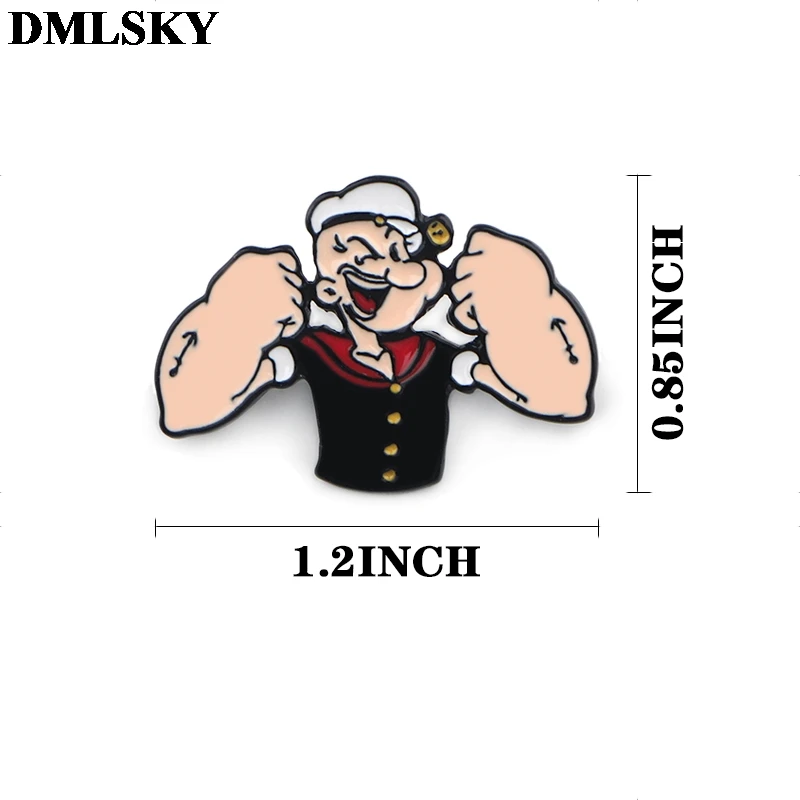 DMLSKY мультфильм забавные булавки эмаль булавки и броши Женская и мужская булавка для лацкана значок для рюкзака галстук булавки шляпные булавки ювелирные изделия M3748