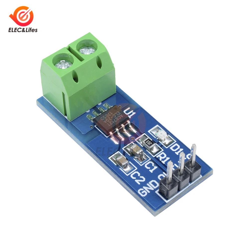 

Hot Sale 20A Hall Current Sensor Module ACS712 5A 20A 30A Current sensor module for arduino ACS712