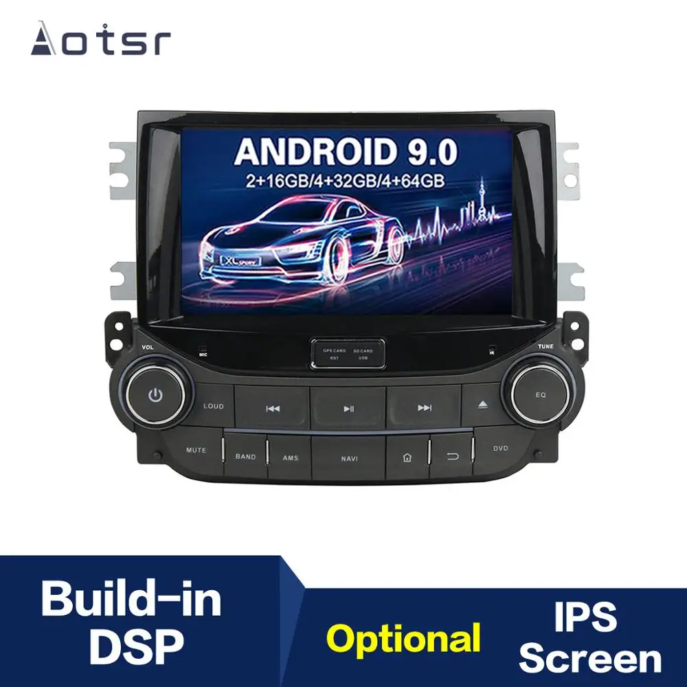 Android 9 4+ 64G DSP ips Автомобильный плеер gps навигация для Chevrolet Malibu головное устройство мультимедийный Кассетный плеер рекордер