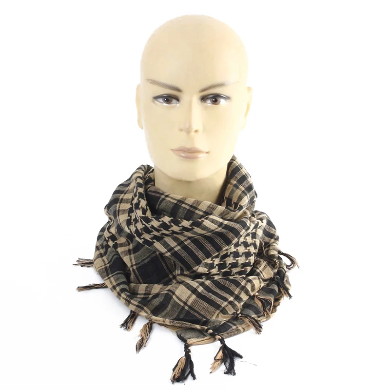 Для мужчин Wo мужчины Красочные унисекс легкий 100x100 см Тактический Открытый арабский пустыня шемах шарф с кисточками