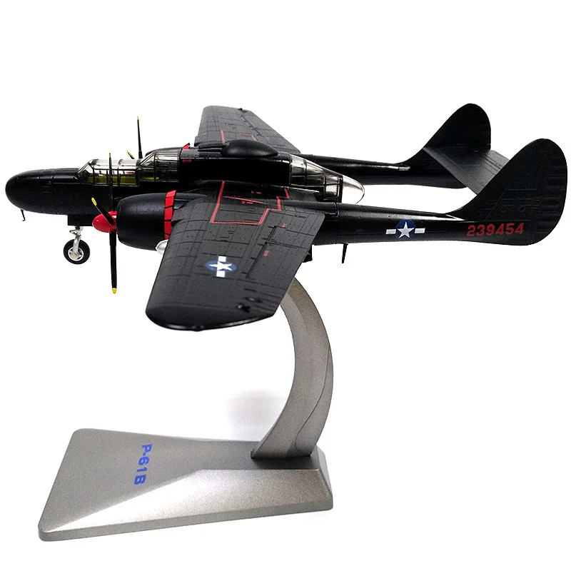 1/72 масштаб сплава бомбер P-61 Черная Вдова нам самолет воздушного флота P61 модель игрушка "самолет" Для детей подарок для коллекции