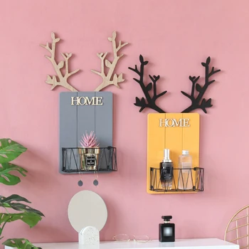 

Wood Storage Organizer Wall Rack Organization Shelves For Kitchen Hooks On The Wall Bathroom Accessory Plant Decoration Home New