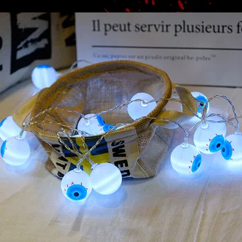 

Halloween 20 LED Ghost Eyes String Lights Fairy Props Halloween Lamp Halloween String Light Party DIY Decoration Festive Lights