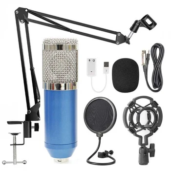 

Professional Condenser Microphone Mic Kit With Shock-proof Stand High-quality Broadcasting Studio Recording Kits