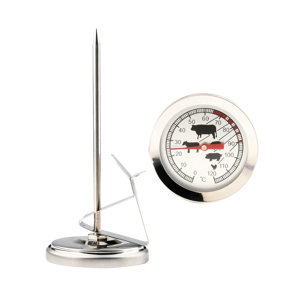 Stainless Steel Pocket Probe Thermometer Gauge BBQ Meat Food Kitchen Cooking Instant Read Meat Gauge Temperature Meter food thermometer bbq thermometer thermometer hygrometer hygrometer thermometer digital thermometer