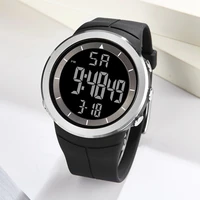 Fashion Digital Men Watches White Waterproof Outdoor Referee Sport Watch Shock Resistance Electronic Wristwatch Stopwatch Clock 2