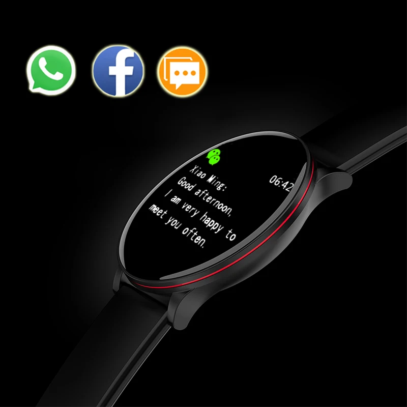  Round Smart Watch Men Women For Android IOS Smartwatch Electronics Smart Clock Wach Fitness Tracker - 4000115108806