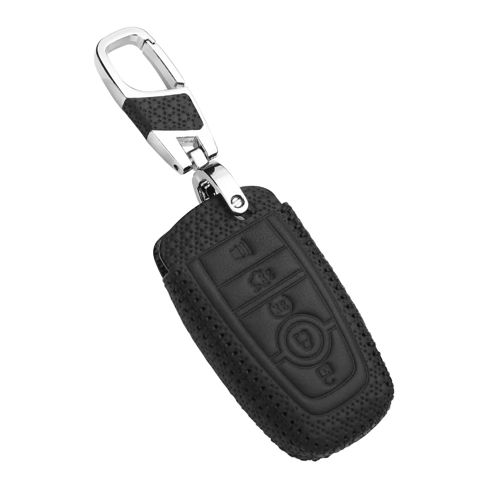 Чехол для ключа автомобиля F-150 F-250 F-350 F-450 F-550 Ecosport Edge Explorer Fusion S-MAX MUSTANG чехол без ключа брелок для ключей в виде ракушки брелок