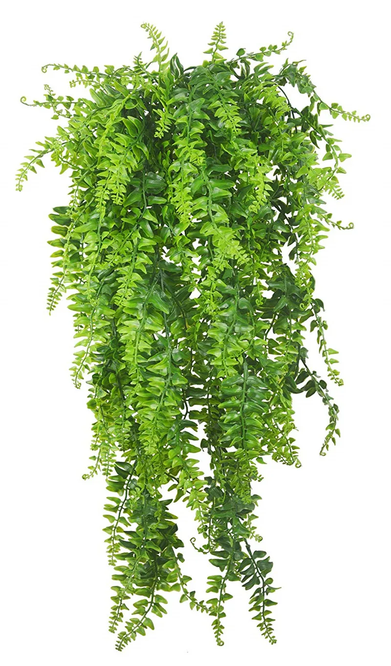 

Artificial Plants Vines Ferns Persian Rattan Fake Hanging Plant Faux Fern Plastic Plants For Wall-Hanging Wedding Garland Decor